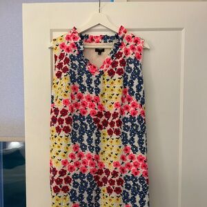 Talbots Multi Color Eyelet Sleeveless Dress